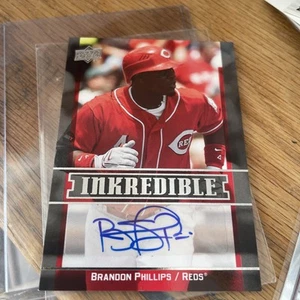 brandon phillips auto Upper Deck Inkredible - Picture 1 of 2