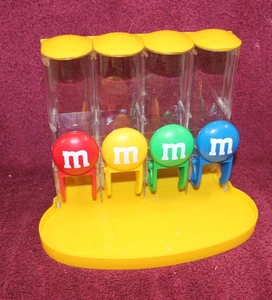 M&M's World Four Tube Dispenser - Tag On Bottom - Picture 1 of 3