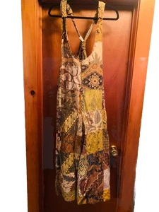 NWT Jaded Gypsy Romper Size S/M Brown Pockets BoHo - Picture 1 of 8