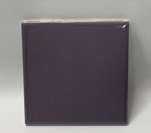 Lilac Violet Purple Ceramic Tile 4 3/8 Vintage FT Mid Century Modern 4x4 Tile - Picture 1 of 6