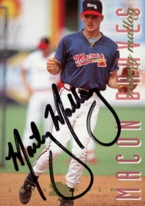 1994 Macon Braves MARTY MALLOY Signed Card autograph RC BRAVES MARLINS