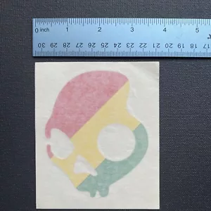 Rasta Skullcandy Skateboarding/ Surfen Sticker/ Aufkleber - Bild 1 von 3