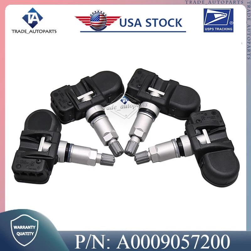 4 sensores de monitoreo de presión de neumáticos TPMS 0009057200 para Mercedes GL450 GLK350 GL63 Foto 1 de 4