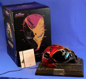 AVENGERS ENDGAME IRON MAN MK 50 HELMET BATTLE DAMAGED MASTER CRAFT STATUE - Picture 1 of 15