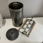 Vtg 6 Quart White Mountain Ice Cream Freezer Canister, Lid, Paddle W/Dasher