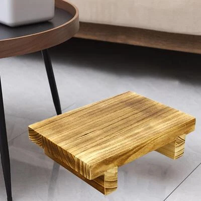 Portable Bedside Step Stool,under Desk Wooden One Step Stool for Bedroom High - Image 1 of 4