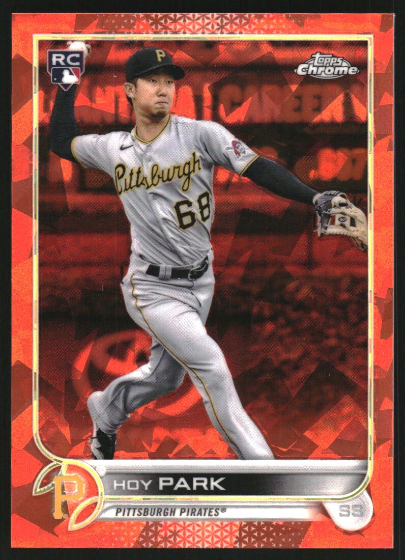 2022 Topps Chrome Sapphire Orange Refractors #184 Hoy Park /25