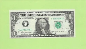 1963B ..UNCIRC $ 1 G 2298 1261 I .... 1963B $ 1 G-I BARR NOTIZ FRN - Bild 1 von 2