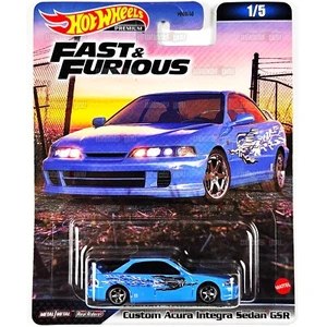 2023 Hot Wheels CUSTOM ACURA INTEGRA SEDAN GSR blue Fast & Furious HW 1:64 HKD27 - Picture 1 of 2