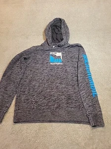 Abercrombie & Fitch Boys Hoodie Size 15/16 Hooded Black Grey Embroidered Logo - Picture 1 of 11