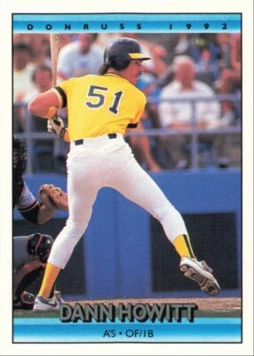 1992 Donruss Baseball Dann Howitt Oakland Athletics #751 - Image 1 of 2