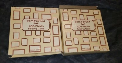 2 álbumes de fotos VIAJES 400 cada uno con manijas uno NUEVO uno abierto 5x3 marco de fotos  Foto 1 de 4