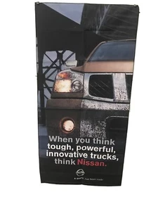 Nissan Showroom Dealership Sales Banner Cloth Sign Mancave Car 36"W x 69”L - Picture 1 of 2