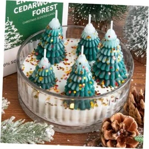 Christmas Decorations Indoor - Christmas Tree Cedar Forest Candles - Farmhouse  - Picture 1 of 7