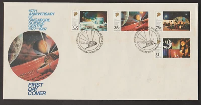 (SF131)MALAYSIA SINGAPORE 1987 SINGAPORE SCIENCE CENTRE SET FDC CAT RM15 - Image 1 of 2