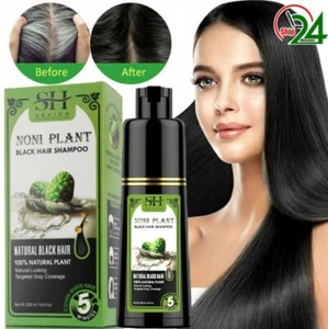 Permanent Black Hair Dye 250ML Instant Fast Hair Dye Color Shampoo Argan Oil DYE - Picture 1 of 13