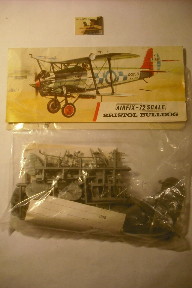 Kit Montaggio Airfix anni 60 Aereo Bristol Bulldog plastica scala 1:72  - Immagine 1 di 1