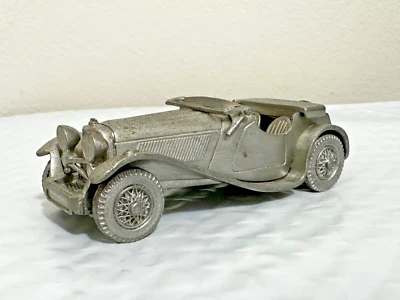 1936 Jaguar SS100 Pewter Car by Matchbox RARE Silver - Image 1 of 4