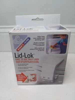 Mommy's Helper Lid-Lok Toilet Seat Safety Latch, White, 1-Pack Foto 1 de 4