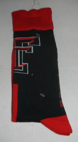 Texas Tech University TTU Red Raiders Socks Size LARGE Cover