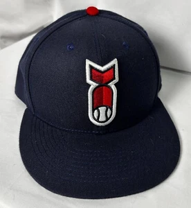Gorra Snapback de Béisbol "Bombs Away" Azul Oscuro y Rojo Usada en Excelente Condición - Imagen 1 de 4
