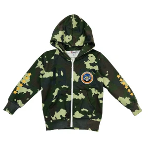 FELPA CON CAPPUCCIO E CHIUSURA A ZIP BAMBINO - BY1386 - Foto 1 di 2