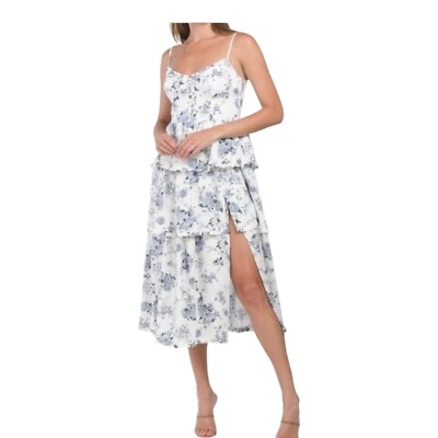 House of Harlow 1960 Women's Bustier Corset Lace Up Tiered Dress Medium - Image 1 of 4