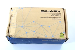 Binary B-260-SWTCH-3x1 - New in Box 4K HDR RS-232 IR Control - Picture 1 of 5