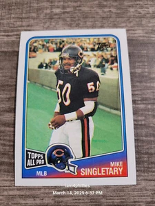 1988 Topps Football Card #82 Mike Singletary - Pack Fresh Sharp Corners - Picture 1 of 2