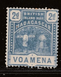 MADAGASCAR 1895 2d British Inland Mail VOAMENA MH - Bild 1 von 2
