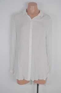Mink Pink MPC Top Button Up Shirt Womens Small White Long Sleeve Hilo New BNWT - Picture 1 of 13