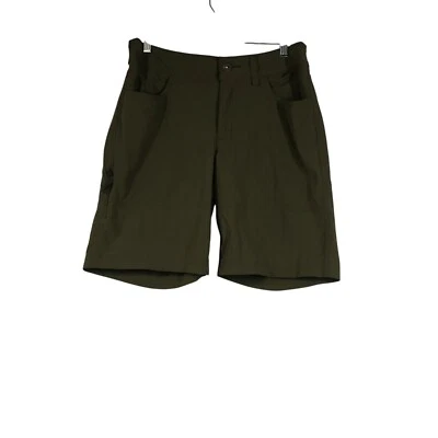 REI CO-OP - WOMEN'S 6 - OLIVE NYLON BLEND CASUAL SHORTS - Image 1 of 4