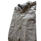 RRL Double RL Ralph Lauren Shirt Brown Chambray Short Sleeve Mens Large Vintage