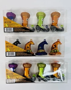 Haunting Boot and Hat Ornaments -Darice Home 3 Packs X 4 = 12 - Picture 1 of 6