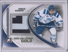 2011-12 ITG Heroes & Prospects Charles Hudon Game-Used Number Patch Gold 1/1