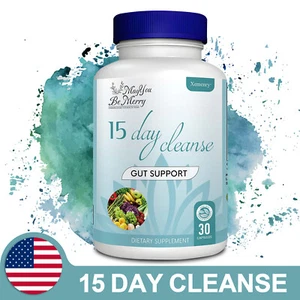 15 Day Cleanse - Aloe Vera Leaf - Weight Loss, Constipation & Bloating Relief - Picture 1 of 13