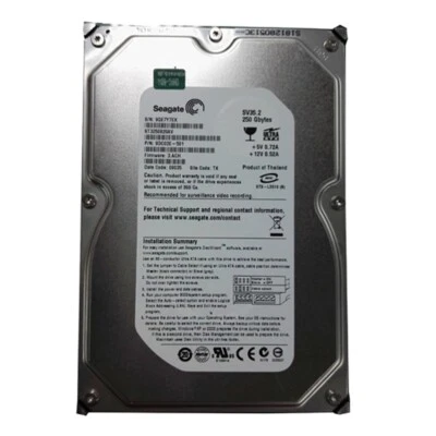 Seagate SV35.2 250GB ST3250820AV 7200 RPM PATA IDE 3.5" Internal HDD Hard Drive - Image 1 of 3