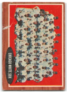 1962 Topps #113 Chicago White Sox Chicago White Sox **Pobre arrugado** 5A - Imagen 1 de 2