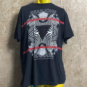 Sean John T-Shirt Zebra Black XL - Picture 1 of 9