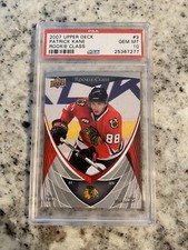 PSA 10 2007-08 2007 UPPER DECK PATRICK KANE #3 ROOKIE CLASS RC GEM MINT