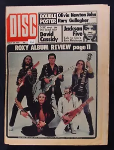 ROXY MUSIC~BRYAN FERRY Autografiado DISCO Revista de Música de 1973~Glam Rock - Imagen 1 de 1