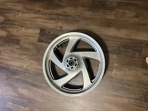 2003 01-05 Honda GL1800 Goldwing OEM Front Wheel Rim BENT Video 18x3.5 - Picture 1 of 13