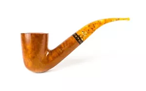 PIPA SAVINELLI MIELE 611 KS 6mm DUBLIN CURVA RADICA LISCIA + CURAPIPA - Picture 1 of 4