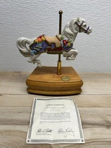 The American Carousel By Tobin Fraley Porcelain Horse Music Box Second Edition - Picture 1 of 16