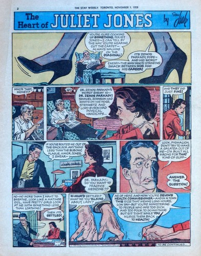 Heart of Juliet Jones by Stan Drake - full tab page Sunday comic - Nov ...