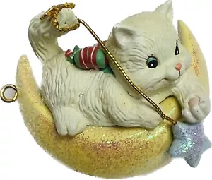 Christmas Ornament Kitty Caper 1992 Heirloom Collection By Carlton Cards Rare - Picture 1 of 8