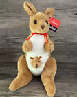 Bnwt Cooee Aussie Friends 37Cm Boomer Mummy Kangaroo W Baby Joey Soft Plush Toy