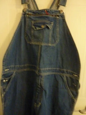 Vintage Craftsman Men's Bib Overalls-sz 42" x 32" - Imagem 1 de 4