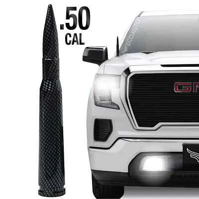 ECOAUTO 50 CAL BULLET ANTENNA FOR CHEVROLET SILVERADO 1500/2500/3500/GMC SIERRA - Image 1 of 4