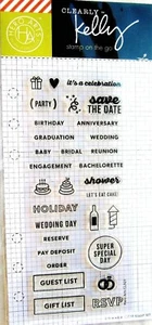 Occasions Calendar Planner Clear Stamp Set by Clearly Kelly CL921 NEW! - Picture 1 of 1